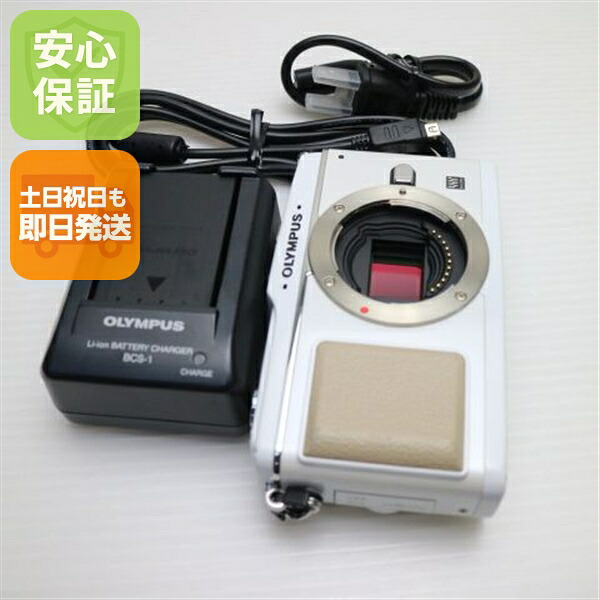 【中古】 超美品 E-P1 白いこと 上半身 安全性のある引き請ける 即日送りとどける OLYMPUS デジタル一眼 本体 週末祝送りとどける聞き届ける