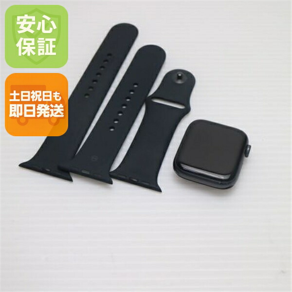 【中古】 良品中古 Apple Watch Series6 44粍 黒いこと 安全性のある引き受ける 即日送りとどける Watch Apple 週末祝送りとどける差しゆるす