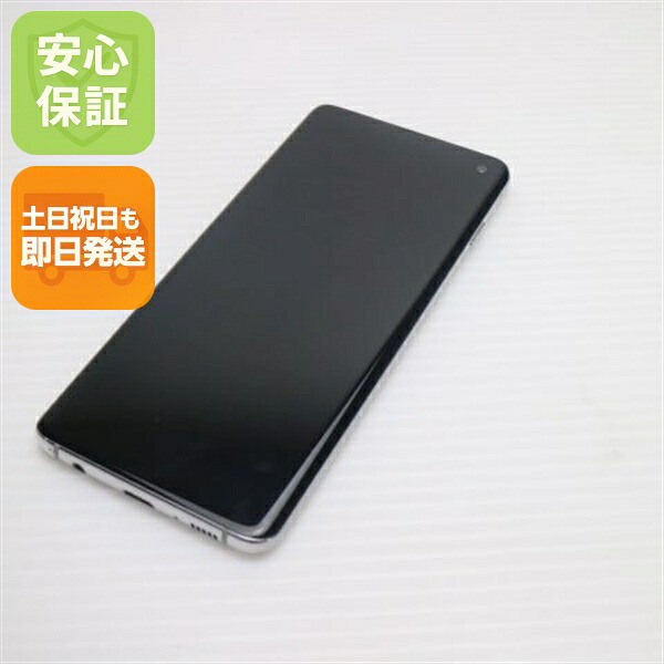 【中古】 美品 SC-03L Galaxy S10 プリズム白いこと スマホ 本体 白ROM 中古 週末祝送りとどける差しゆるす