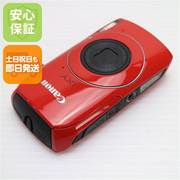 【中古】 美品 IXY 30S レッド 安心保証 即日発送 Canon デジカメ デジタルカメラ 本体 土日祝発送OK｜エムティーエム