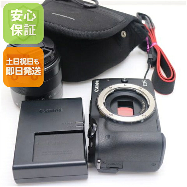 【中古】 超美品 EOS M3 水晶体一揃いの道具 黒いこと 楽になること引きうける 即日送りとどける 鏡鑑受け答え一眼 Canon 本体 週末祝送りとどける聞き入れる