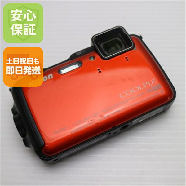【中古】 良品中古 COOLPIX AW120 太陽の光オレンジ色 安全性のある引き受ける 即日送りとどける ディジカメ ニコン 本体 週末祝送りとどける差しゆるす