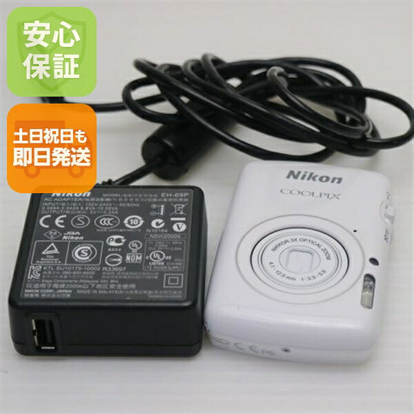 【中古】 美品 COOLPIX S01 白いこと 楽になること引きうける 即日送りとどける ディジカメ Nikon デジタル写真機 本体 週末祝送りとどける聞き入れる