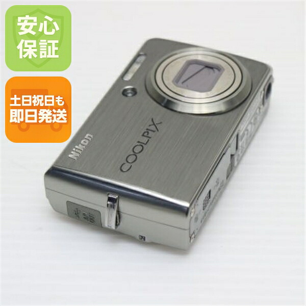 【中古】 超美品 COOLPIX S600 チタンしろがね色 楽になること引き受ける 即日送りとどける Nikon ディジカメ デジタル写真機 本体 週末祝送りとどける聞き入れる
