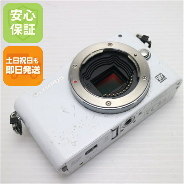 【中古】 良品中古 E-PM1 白いこと 上半身 楽になること引き受ける 即日送りとどける OLYMPUS デジタル一眼 本体 週末祝送りとどける聞き入れる