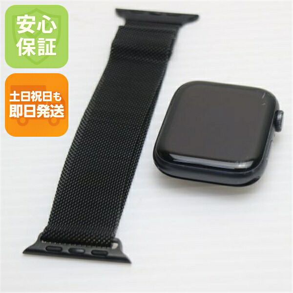 【中古】 良品中古 Apple Watch SE GPS 44粍 間隔文字薄墨色 安全性のある引き請ける 即日送りとどける Watch Apple 週末祝送りとどける聞き届ける