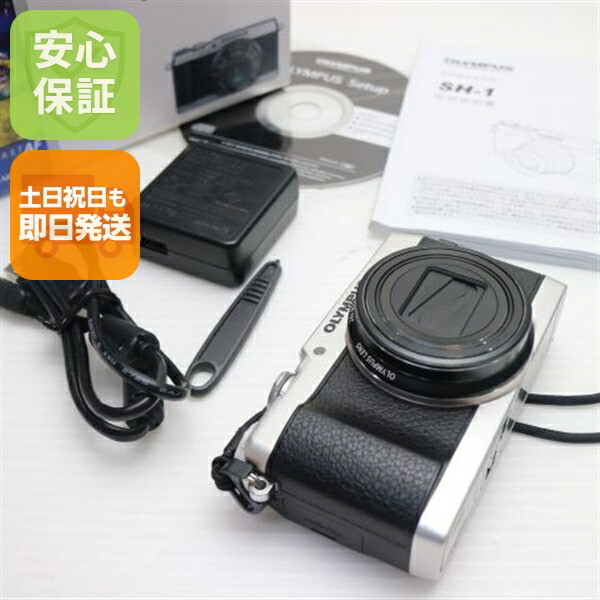 【中古】 新品負けず劣らず SH-1 しろがね色 楽になること引きうける 即日送りとどける ディジカメ OLYMPUS 本体 週末祝送りとどける聞き入れる