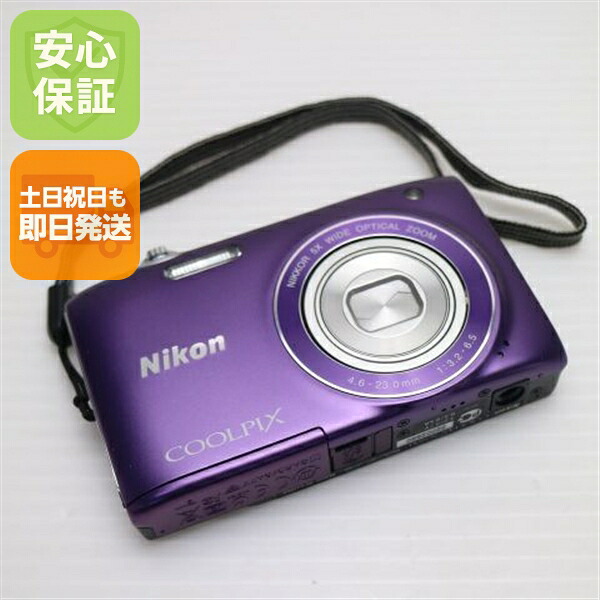 【中古】 新品負けず劣らず COOLPIX S3100 ファインパープル 安全性のある引き請ける 即日送りとどける ディジカメ Nikon デジタル写真機 本体 週末祝送りとどける聞き届ける