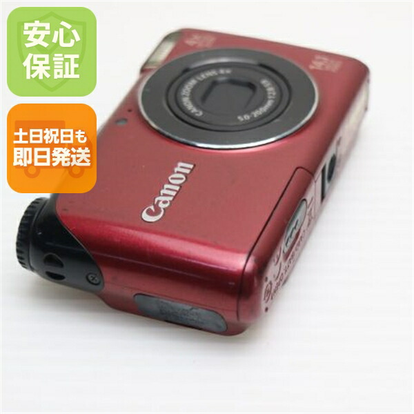 【中古】 良品中古 PowerShot A2200 赤いこと 安全性のある引き請ける 即日送りとどける Canon ディジカメ デジタル写真機 本体 週末祝送りとどける聞き届ける