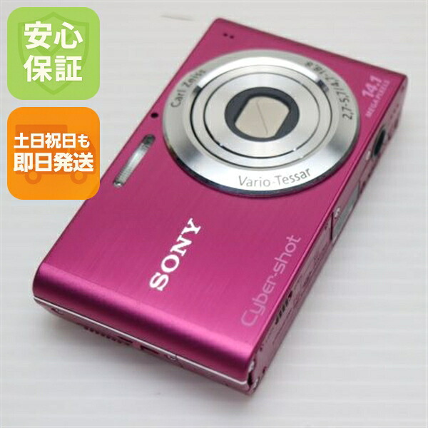 【中古】 超美品 Cyber-shot DSC-W320 サクラ色 安全性のある引き請ける 即日送りとどける SONY ディジカメ デジタル写真機 本体 週末祝送りとどける聞き届ける