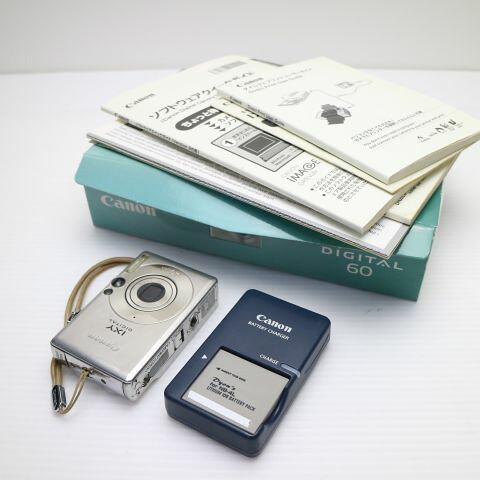 【中古】 中古 IXY DIGITAL 60 しろがね色 即日送りとどける Canon ディジカメ デジタル写真機 本体 週末祝送りとどける聞き入れる