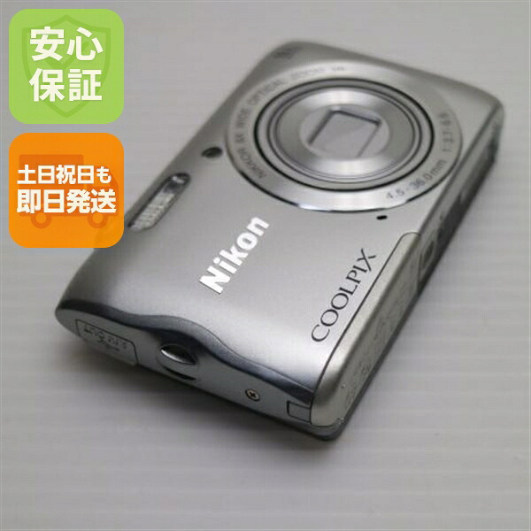 【中古】 超美品 COOLPIX A300 しろがね色 安全性のある引き請ける 即日送りとどける コンデジ Nikon 本体 週末祝送りとどける聞き届ける