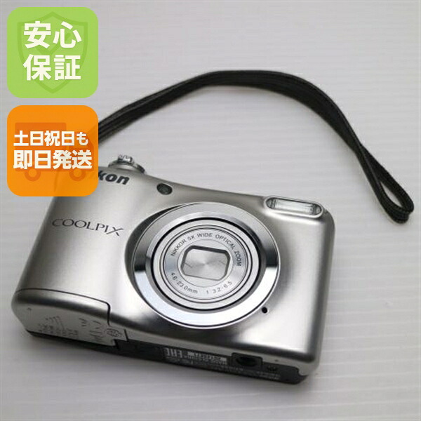 【中古】 新品負けず劣らず COOLPIX A10 しろがね色 楽になること引き受ける 即日送りとどける コンデジ Nikon 本体 週末祝送りとどける聞き入れる