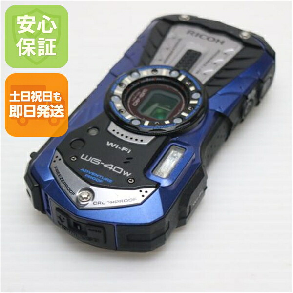 【中古】 良品中古 WG-40w 青碧 楽になること引きうける 即日送りとどける コンデジ RICOH 本体 週末祝送りとどける聞き入れる