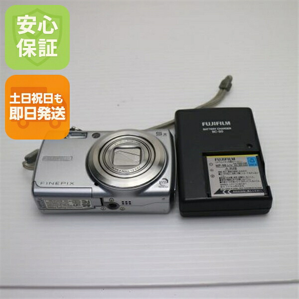 【中古】 超美品 FinePix F100fd しろがね色 安全性のある引き請ける 即日送りとどける FUJIFILM ディジカメ デジタル写真機 本体 週末祝送りとどける聞き届ける