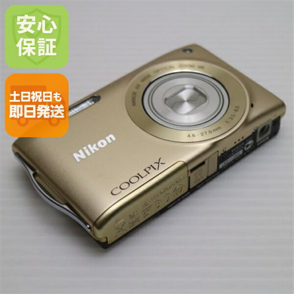 【中古】 超美品 COOLPIX S3300 スイートゴールド 安全性のある引き請ける 即日送りとどける ディジカメ Nikon デジタル写真機 本体 週末祝送りとどける聞き届ける