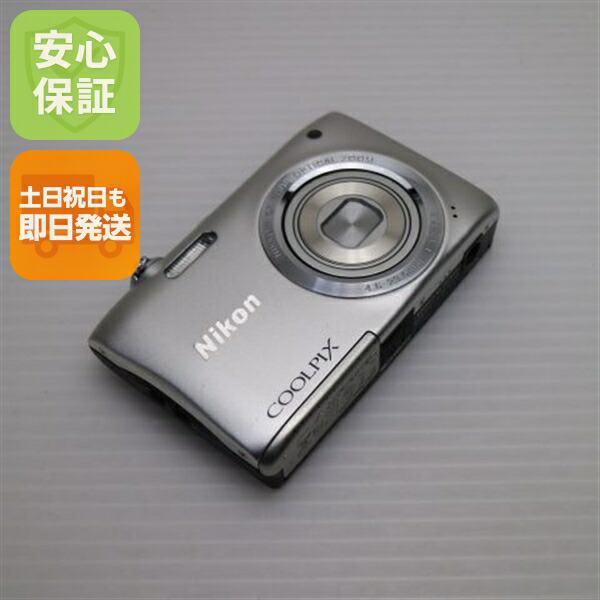 【中古】 超美品 COOLPIX S2900 しろがね色 楽になること引き受ける 即日送りとどける コンデジ Nikon 本体 週末祝送りとどける聞き入れる