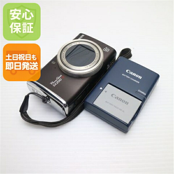 【中古】 超美品 PowerShot SX200 IS 黒いこと 楽になること引き受ける 即日送りとどける Canon ディジカメ デジタル写真機 本体 週末祝送りとどける聞き入れる