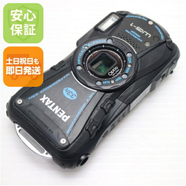 【中古】 美品 Optio WG-1 黒いこと 楽になること引き受ける 即日送りとどける PENTAX ディジカメ デジタル写真機 本体 週末祝送りとどける聞き入れる