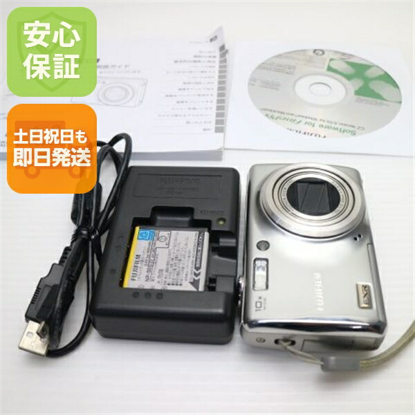 【中古】 超美品 FinePix F70EXR しろがね色 安全性のある引き請ける 即日送りとどける FUJIFILM ディジカメ デジタル写真機 本体 週末祝送りとどける聞き届ける