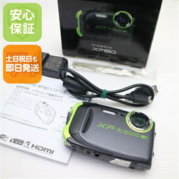 【中古】 美品 FinePix XP80 黒いこと 楽になること引きうける 即日送りとどける コンデジ フジ写真フィルム 本体 週末祝送りとどける聞き入れる