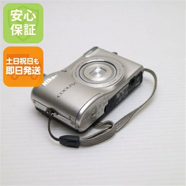 【中古】 美品 COOLPIX L32 しろがね色 楽になること引き受ける 即日送りとどける コンデジ Nikon 本体 週末祝送りとどける聞き入れる