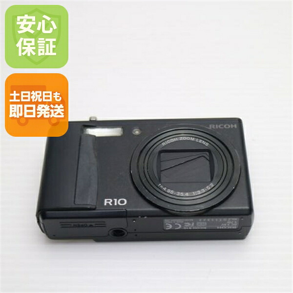 【中古】 美品 RICOH R10 黒いこと 楽になること引き受ける 即日送りとどける RICOH ディジカメ デジタル写真機 本体 週末祝送りとどける聞き入れる
