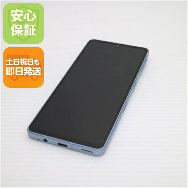 【中古】安全性のある引き受ける 超美品 SIM無償性 AQUOS sense7 SH-M24 青み スマホ 中古週末祝送りとどける