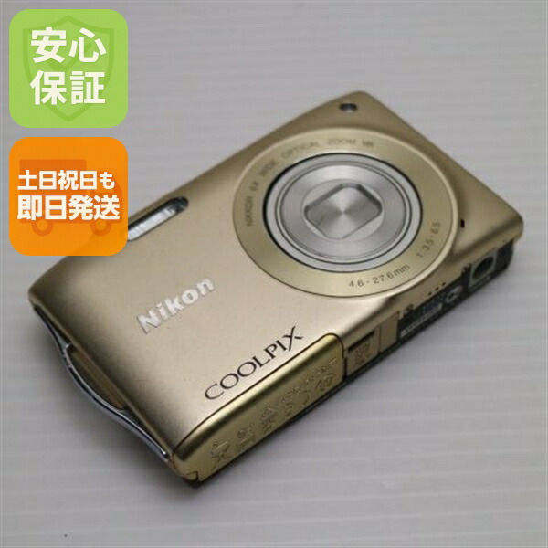 【中古】 美品 COOLPIX S3300 スイートゴールド 楽になること引きうける 即日送りとどける ディジカメ Nikon デジタル写真機 本体 週末祝送りとどける聞き入れる