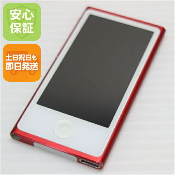 【中古】 超美品 iPod nano 第7時人 16GB 赤いこと 楽になること引きうける 即日送りとどける Apple 本体 週末祝送りとどける聞き入れる
