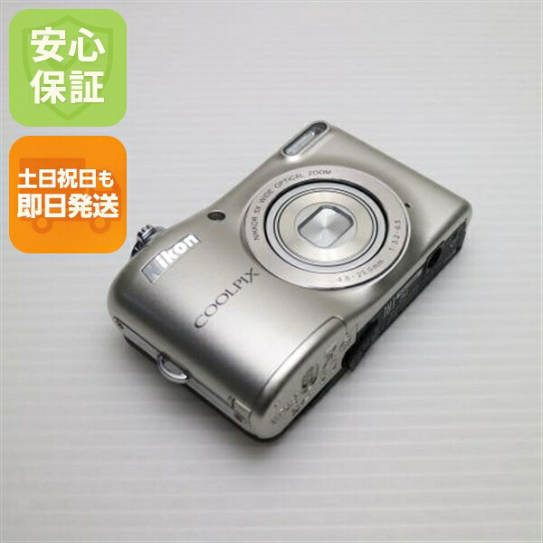 【中古】 新品負けず劣らず COOLPIX L30 しろがね色 楽になること引き受ける 即日送りとどける ディジカメ ニコン 本体 週末祝送りとどける聞き入れる