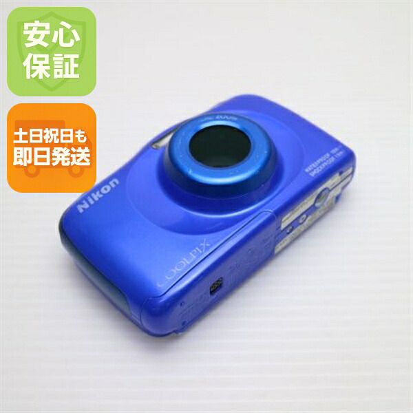 【中古】 良品中古 COOLPIX W100 青色 楽になること引き受ける 即日送りとどける コンデジ Nikon 本体 週末祝送りとどける聞き入れる