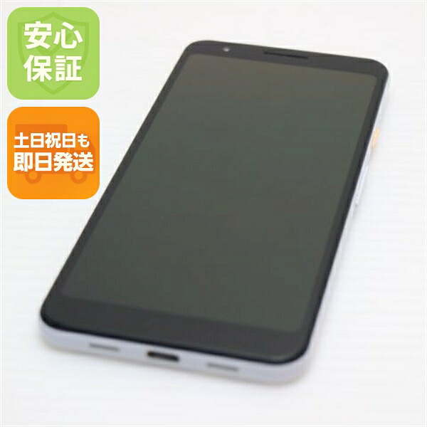 【中古】 超美品 Google Pixel 3a クリアリーホワイト スマホ 本体 白ROM 中古 週末祝送りとどける聞き入れる