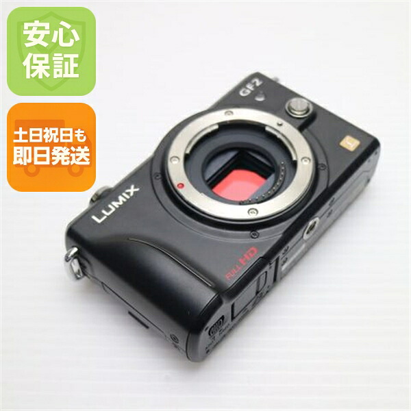 【中古】 超美品 DMC-GF2 エスプリブラック ボディ 安心保証 即日発送 Panasonic LUMIX デジタル一眼 本体 土日祝発送OK|エムティーエム