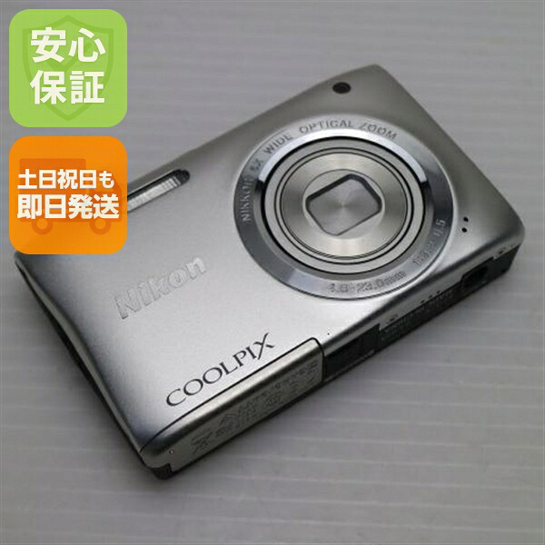 【中古】 超美品 COOLPIX S2900 シルバー 安心保証 即日発送 コンデジ Nikon 本体 土日祝発送OK|エムティーエム