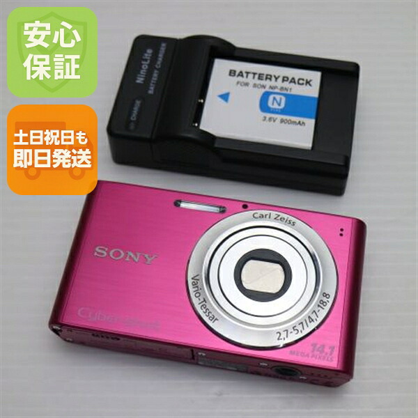【中古】 美品 Cyber-shot DSC-W320 ピンク 安心保証 即日発送 SONY デジカメ デジタルカメラ 本体 土日祝発送OK｜エムティーエム 11,310円