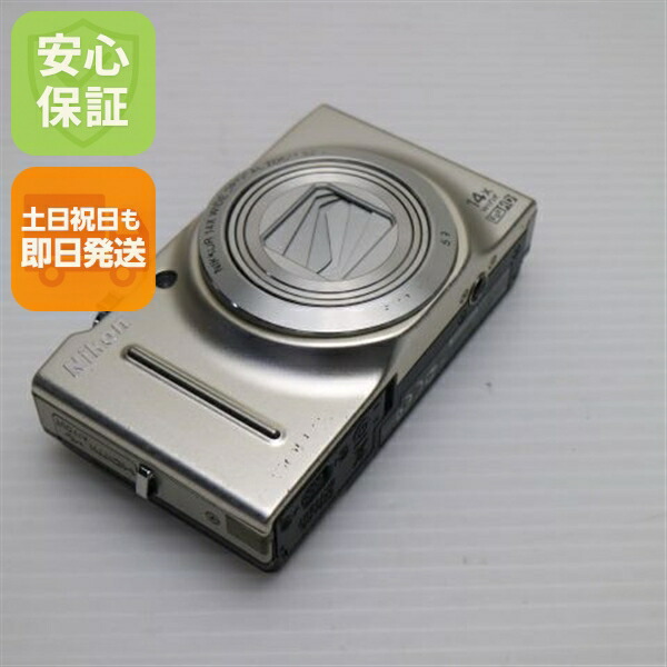 【中古】 良品中古 COOLPIX S8200 プラチナシルバー 安心保証 即日発送 デジカメ Nikon デジタルカメラ 本体 土日祝発送OK|エムティーエム