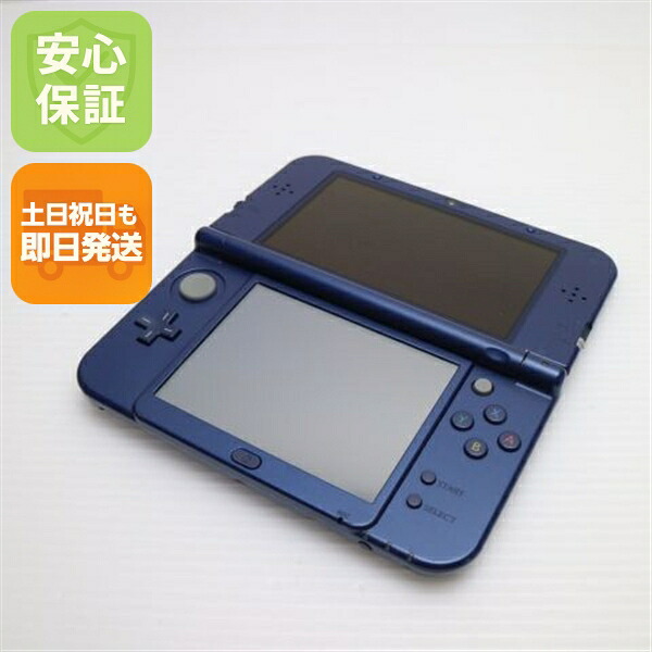 【中古】 美品 Newニンテンドー3DS LL メタリックブルー 安心保証 即日発送 game 任天堂 本体 土日祝発送OK|エムティーエム