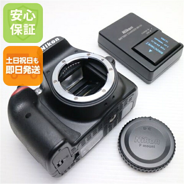 【中古】 超美品 D3400 ボディ ブラック 安心保証 即日発送 一眼レフ Nikon 本体 土日祝発送OK|エムティーエム
