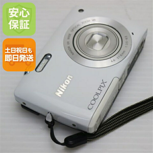 【中古】 良品中古 COOLPIX S4300 シェルホワイト 安心保証 即日発送 デジカメ Nikon デジタルカメラ 本体 土日祝発送OK|エムティーエム