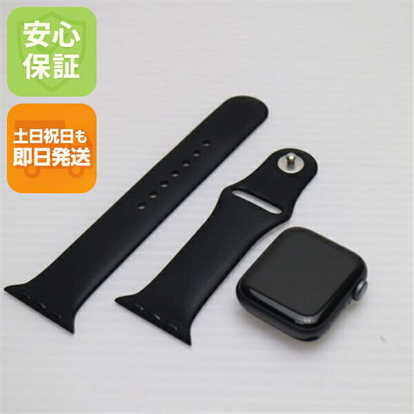 【中古】 美品 Apple Watch Series6 40mm ブラック 安心保証 即日発送 Watch Apple 土日祝発送OK｜エムティーエム