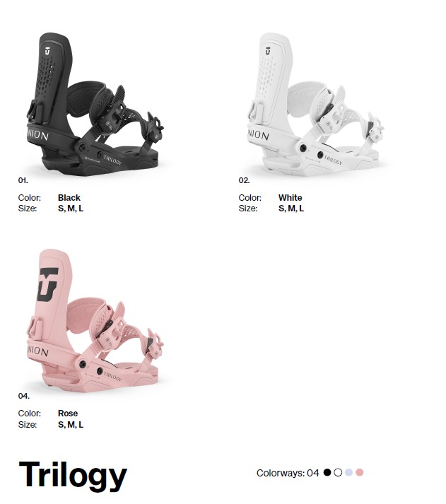 UNION TRILOGY ビンディング M ラベンダー　未使用品 UNION BINDING スノーボード ビンディング ユニオン UNION TRILOGY