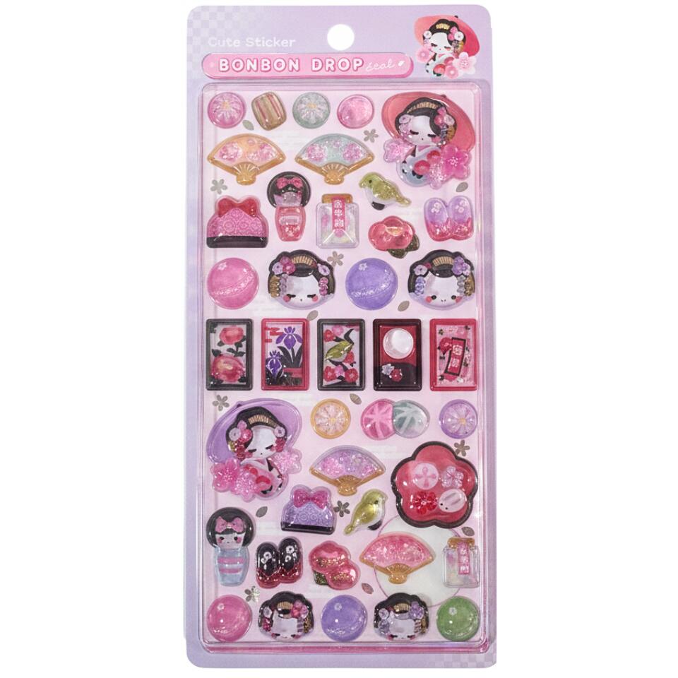和柄・選択】ボンボンドロップシール 和柄 ステッカー BONBON DROP