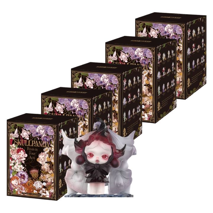【定め事品 引きうける・ SKULLPANDA 花脣四幕続きもの・5天下太平】 LABUBU らぶぶ 『SKULLPANDA 花脣四幕続きもの ぬいぐるみシャンデリヤ POP MART ポップマート キーホルダー 図形 差し上げ物  本体 堅苦しさ ラブブ