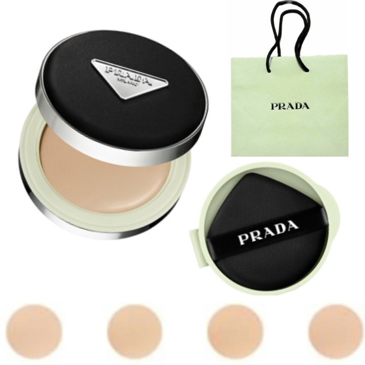 ショッパー付き添い人【選りわける】プラダ もの言う花(PRADA BEAUTY) プラダ メッシュ 座布団 / SPF50+ / PA+++本体 / リフィル 12g