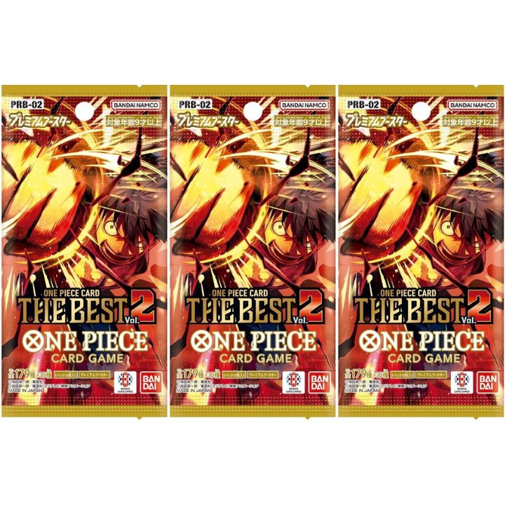 取って置く：7月26日発売【 ばら売り・5容器に並べる・ PRB-02・貨物輸送無料 】ワンピースカードゲーム 割り増し金ブースター ONE PIECE CARD THE BEST 音の大きさ.2【PRB-02】 クリスマス ポケカ 取りひろげる容器に並べる 御年賀 お年賀 お年玉 御年玉 白いことデー