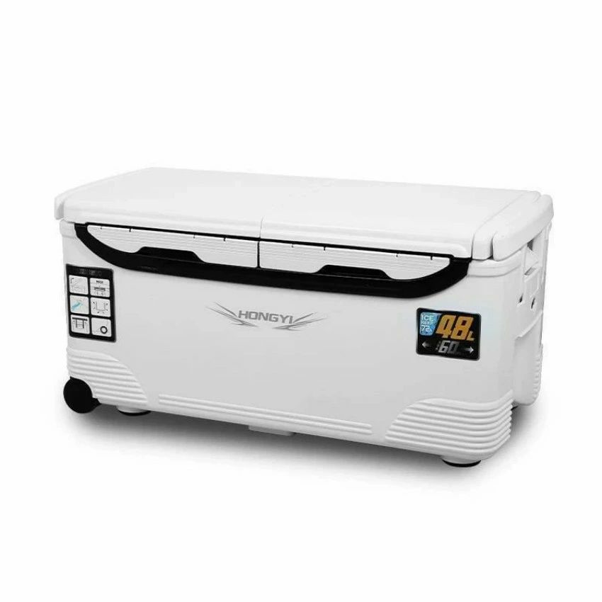 御釣り用冷房装置ボックス席 大電気容量32/48/60/70L 座れる手ごわいマッスルボディ 雨合羽 断熱材 手持ち部分/水栓/肩胴締め/キャスター付き添い人 御釣り 保冷力72h 白\u0026黒