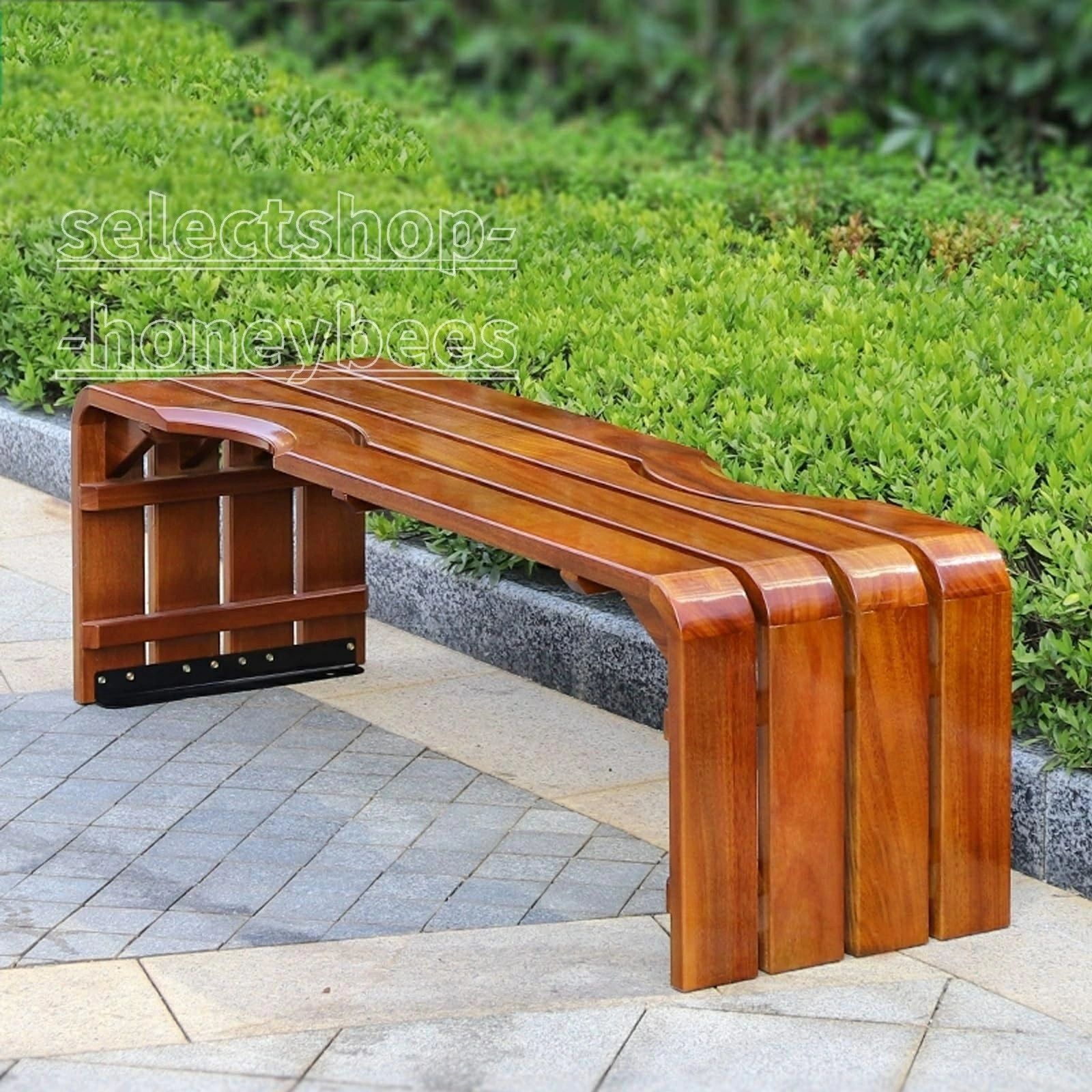 屋外ベンチ 2人用ポーチベンチ 公園 プール 庭用の屋外背もたれなしベンチ(150cm)｜エンターテイメントラボ小田原店