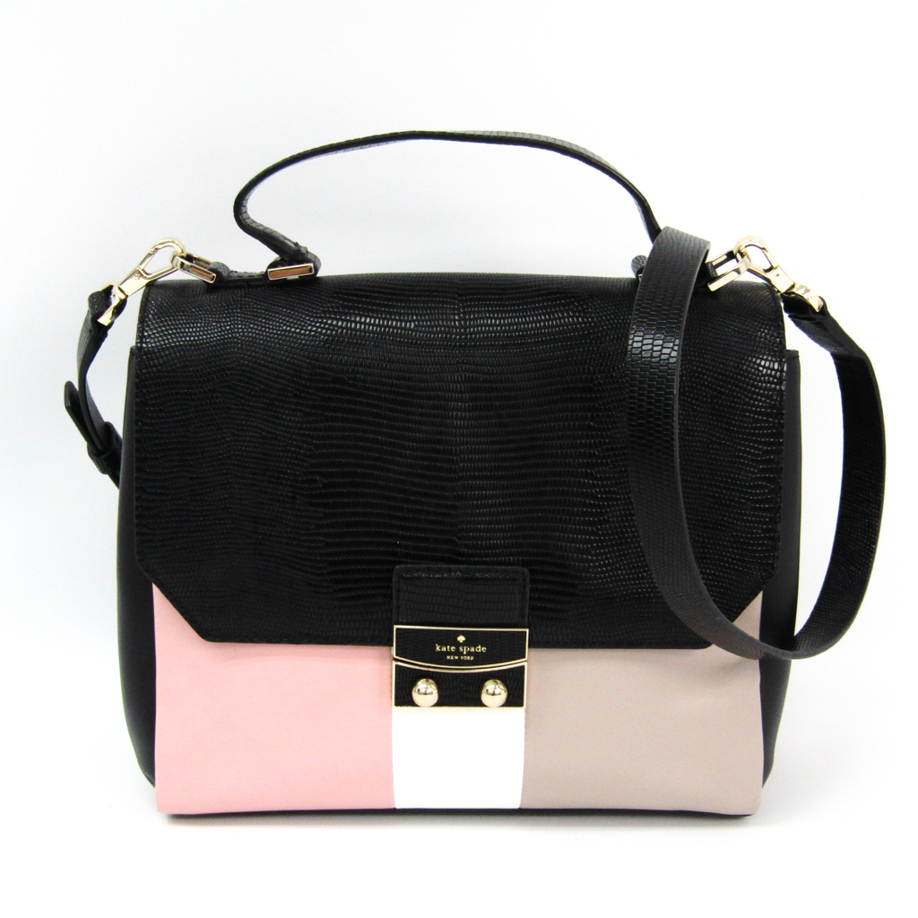 black and pink bag