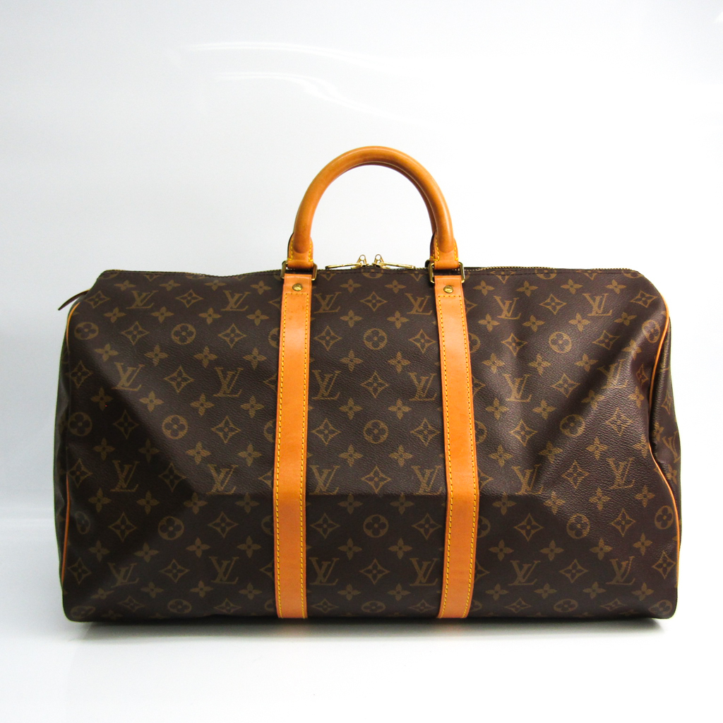 超熱 Vuitton ルイ ヴィトン Louis モノグラム 中古 モノグラム ボストンバッグ レディース M キーポル50 かごバッグ Urbanradiobandung Com